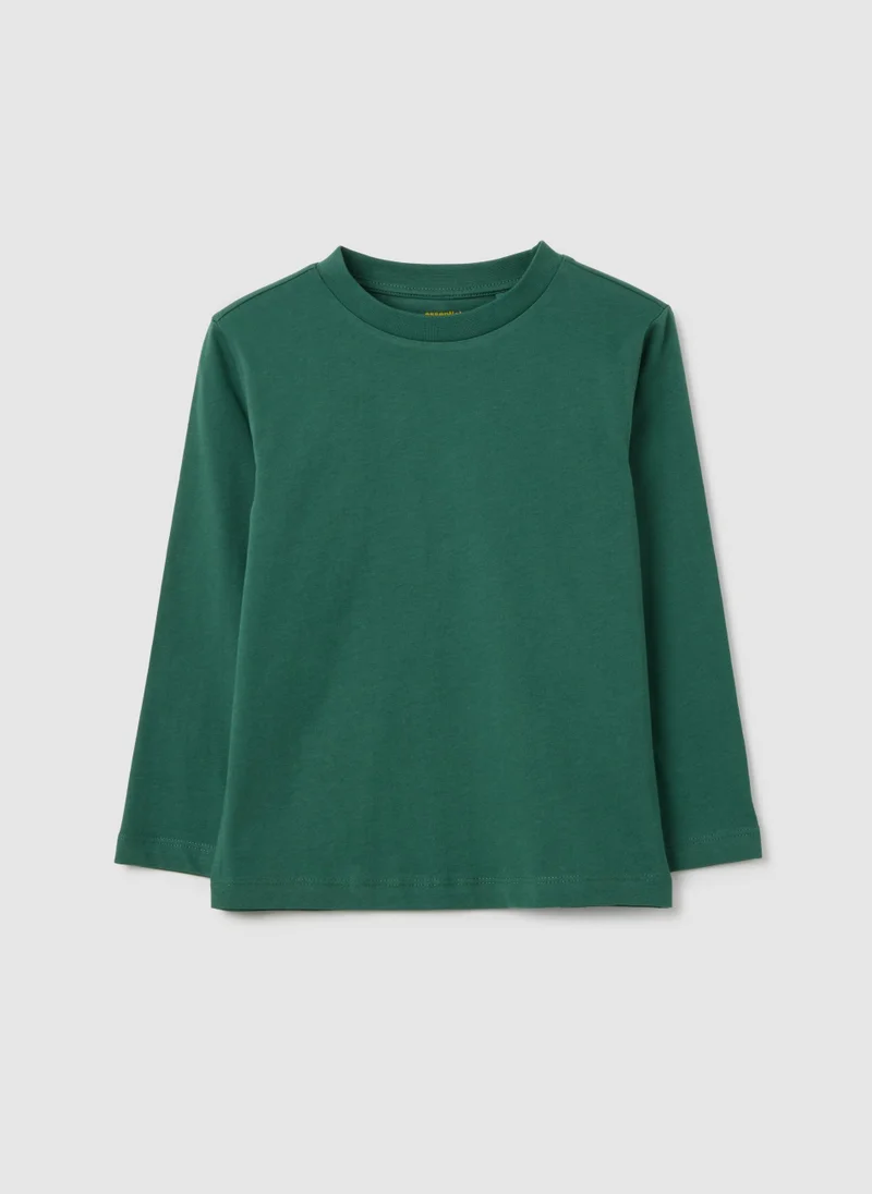 Ovs OVS Children'S T-Shirt In Pure Green Cotton Regular Fit